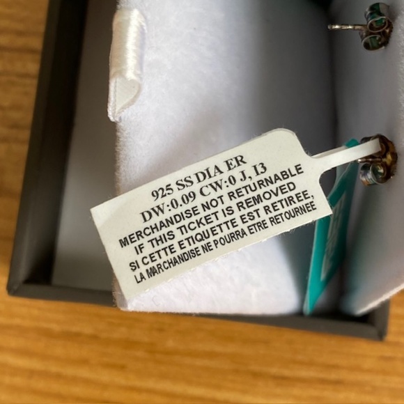 NWT Effy Sterling Silver with Micro Diamonds Earrings - Picture 4 of 4